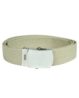 Ceinture type US Mil-Tec en coton-polyester de 130 cm à boucle métallique nickelée