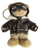 Porte-clés ourson Teddy Pilot Mil-Tec en polyester 11 x 9 cm pour trousseau