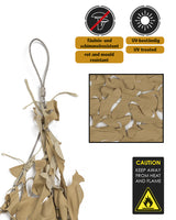 Voile d'ombrage Mil-Tec Broadleaf Shadow Sail 4 x 5 m en polyester ripstop réversible