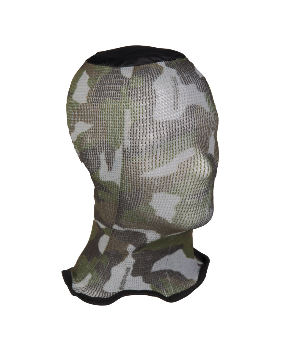 Filet de camouflage facial Mil-Tec élastique en nylon et caoutchouc ajusté au visage