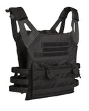 Gilet porte-plaques Mil-Tec Gen. II en polyester 600D Oxford avec plaques factices