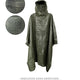 Poncho militaire type US modèle 1959 en nylon, pièce déjà utilisée