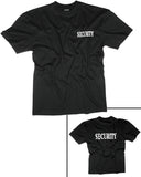 T-shirt imprimé SECURITY Mil-Tec en jersey de coton 140 à 145 g/m² marquage recto verso
