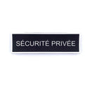 Bandeau dorsal d'identification Sécurité Privée Patrol Equipement rétroréfléchissant 28 x 10 cm