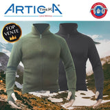Veste chaude Artica Trek laine Mérinos 400 g/m² col montant à glissière dos allongé