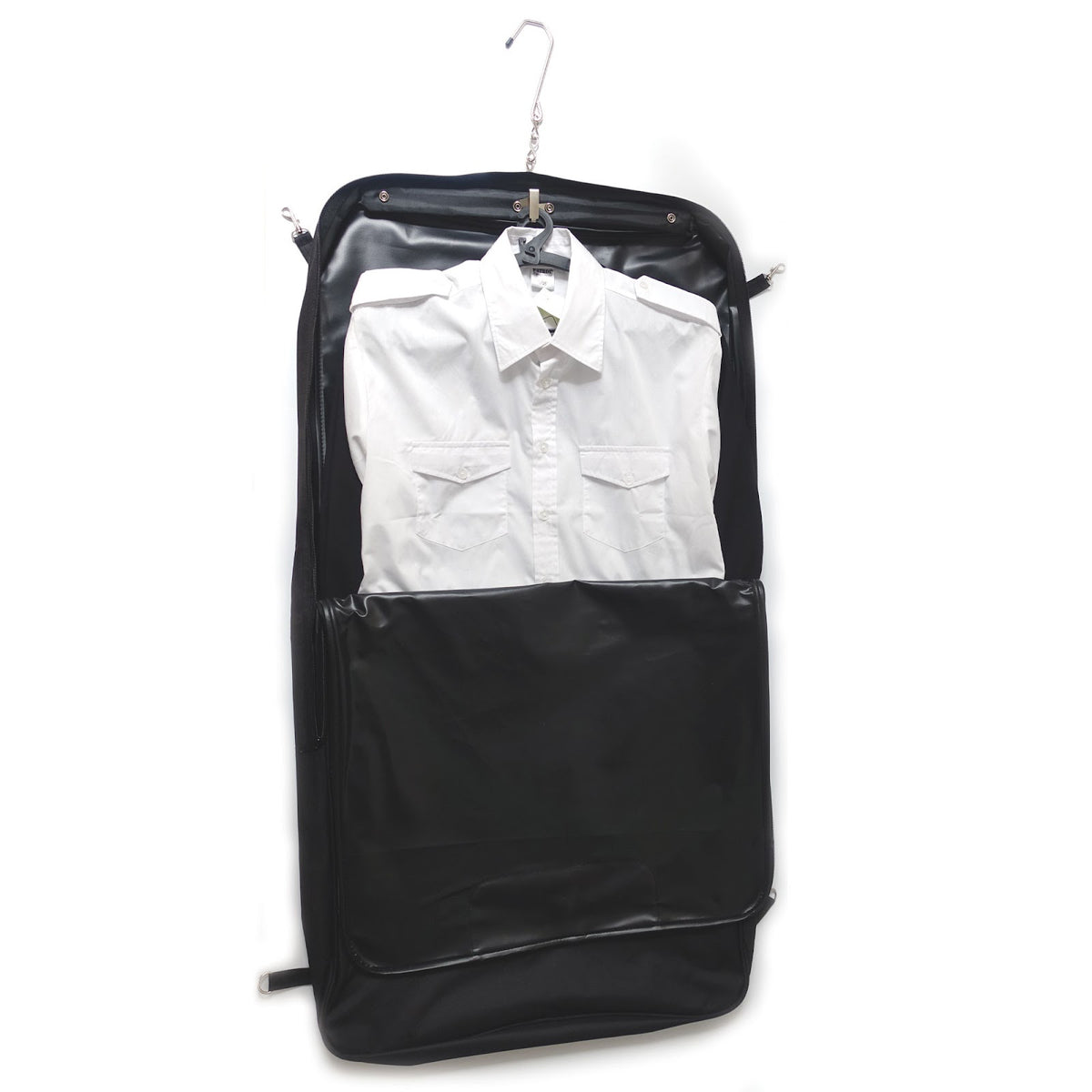 Housse à habits Personnel Navigant polyester enduit PVC, 2 cintres fournis