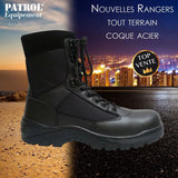 Chaussures de combat Patrol Equipement cuir et polyester 900D à coque acier