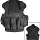 Gilet chest rig Mil-Tec 6 poches en polyester enduit avec bretelles rembourrées réglables