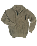 Pull Troyer Mil-Tec en polyacrylique 750 g/m² col à glissière et bords-côtes