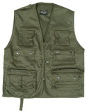 Gilet multipoches Mil-Tec en mélange polyester-coton, 14 poches et poche dorsale