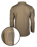 Polo tactique manches longues Mil-Tec en polyester à séchage rapide avec poches de bras