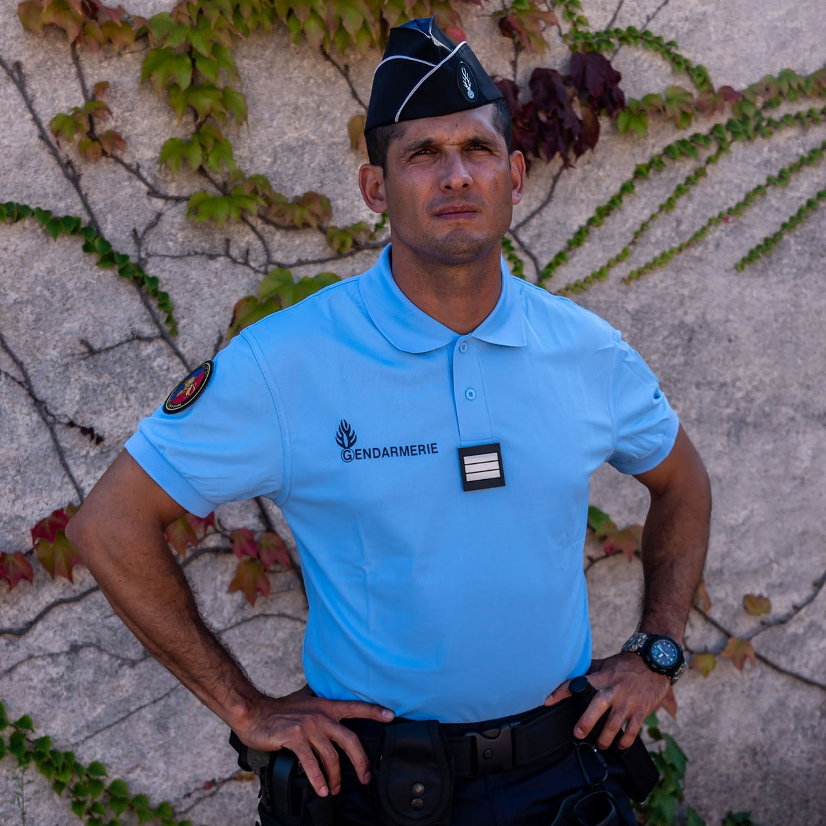 Polo Gendarmerie Patrol Equipement Cooldry maille piquée polyester 180 g/m2