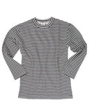 Pull marin rayé Mil-Tec en coton version hiver à intérieur gratté coupe droite