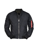 Blouson aviateur type MA1 Summer Mil-Tec en nylon sans garnissage avec poche de bras