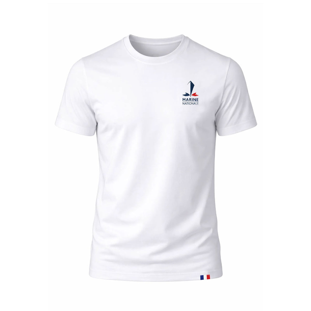 T-shirt imprimé Marine Nationale en coton peigné 150 g/m² manches courtes