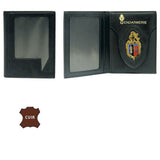 Porte-cartes FDO Bayard en cuir format horizontal 10 x 13 cm une fois fermé