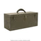 Caisse en acier type US modèle M6 20 x 23 x 56 cm datée 1944, pièce d'époque