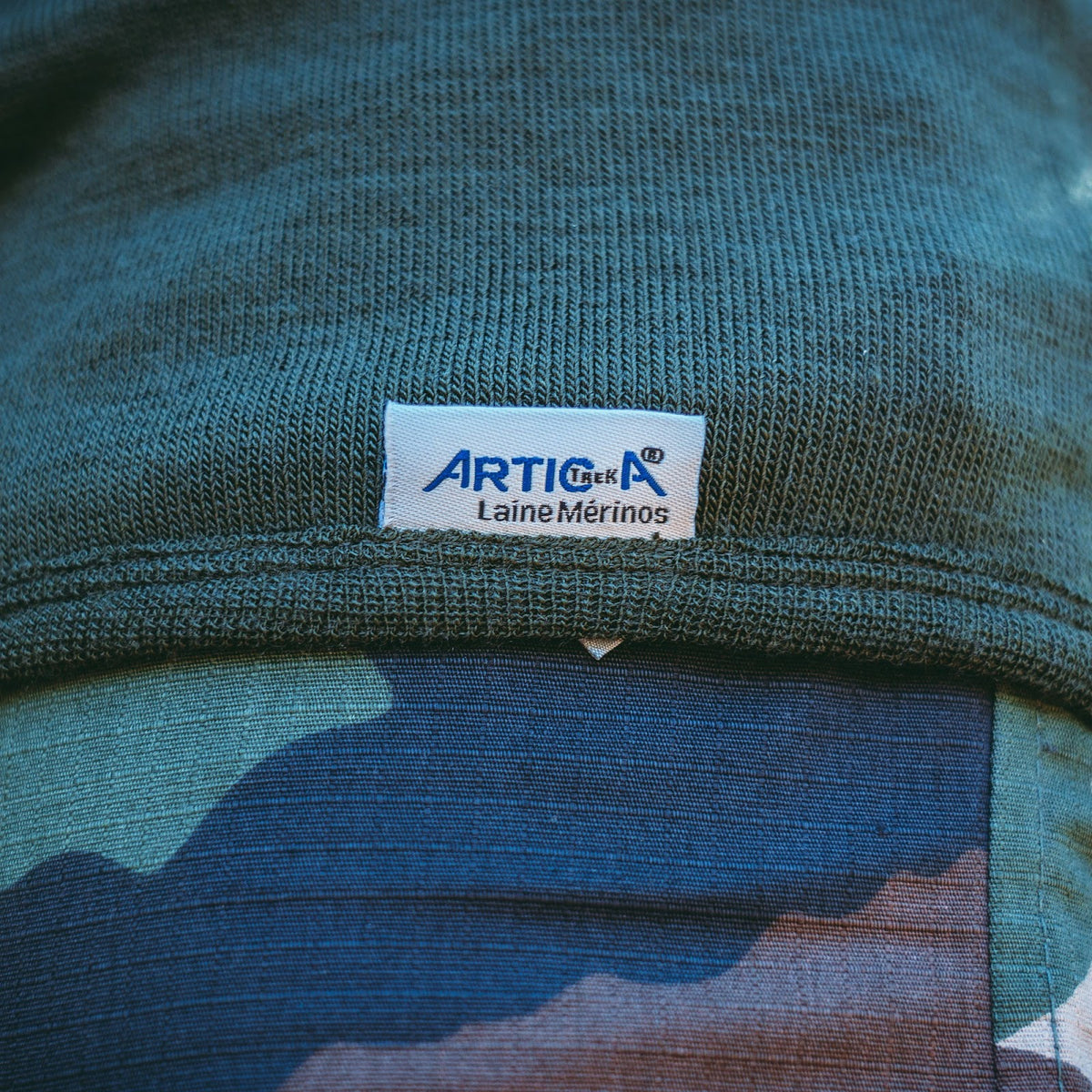Veste chaude Artica Trek laine Mérinos 400 g/m² col montant à glissière dos allongé