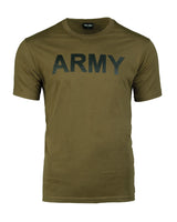 T-shirt Mil-Tec imprimé ARMY en coton et viscose, jersey simple 145 g/m²