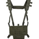 Gilet chest rig Mil-Tec allégé en polyester à platine auto-agrippante découpée au laser