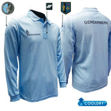Polo Gendarmerie Patrol Equipement manches longues maille piquée polyester Cooldry