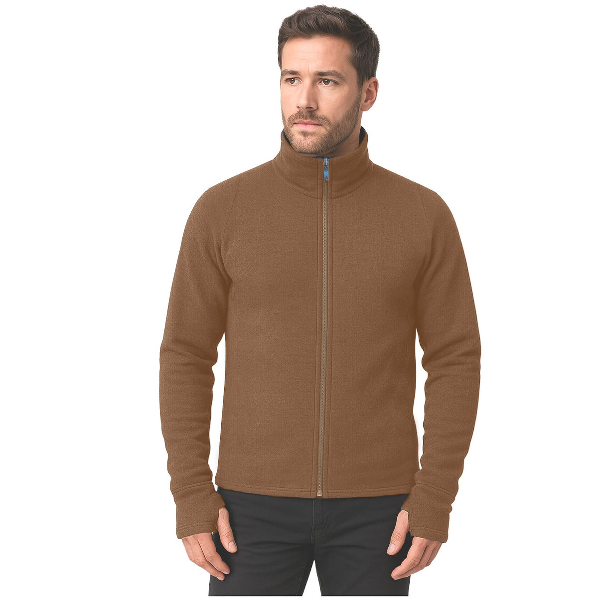 Veste chaude Artica Trek laine Mérinos 400 g/m² col montant à glissière dos allongé