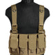 Gilet Chest Rig Mil-Tec en polyester enduit PVC 4 poches chargeurs et 2 poches pistolet