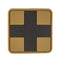 Morale patch premiers secours grand format Mil-Tec 3D PVC 5 x 5 cm 7 g auto-agrippant