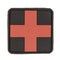 Morale patch premiers secours grand format Mil-Tec 3D PVC 5 x 5 cm 7 g auto-agrippant