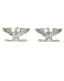 Insigne de grade Colonel US Mil-Tec en cuivre à épingle motif aigle vendu par paire