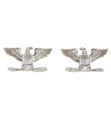 Insigne de grade Colonel US Mil-Tec en cuivre à épingle motif aigle vendu par paire