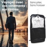 Housse à habits Personnel Navigant polyester enduit PVC, 2 cintres fournis