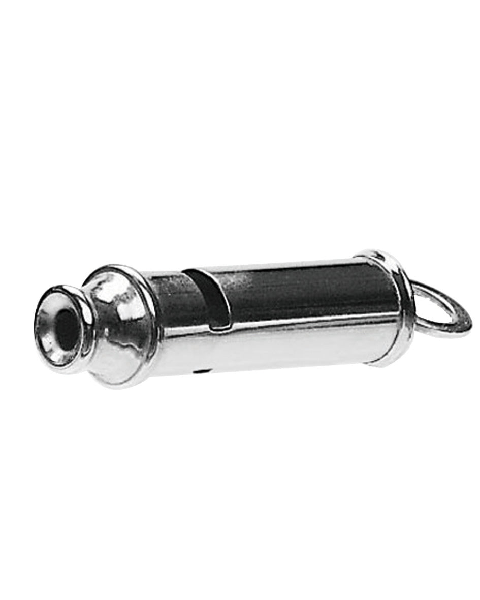Sifflet de signalisation type Bobby Mil-Tec en laiton, 75 x 17 mm pour 18 grammes