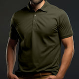 Polo OPEX uni manches courtes 100 % coton peigné Ringspun maille piqué 210 g/m²
