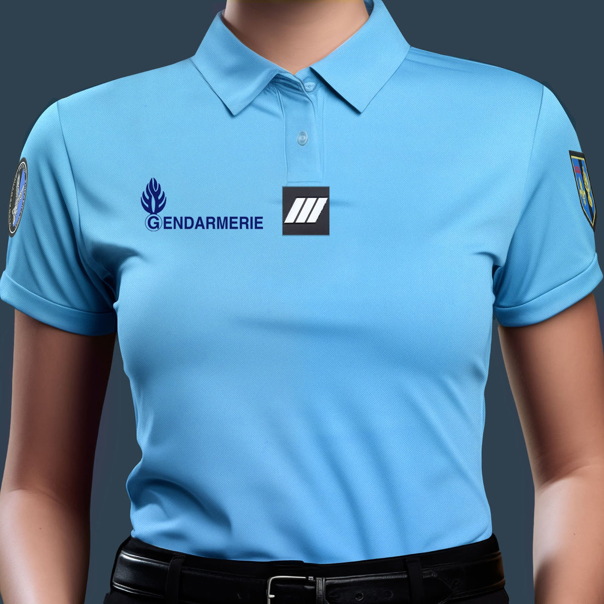 Polo Gendarmerie femme Patrol Equipement Cooldry polyester maille piquée 180 g/m2