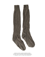 Chaussettes hautes de botte en laine de la Bundeswehr, surplus d'occasion
