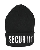 Bonnet à revers Mil-Tec en acrylique avec inscription Security brodée sur le devant