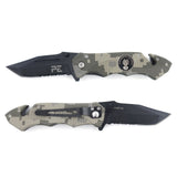 Couteau pliant Patrol Equipement Survival Gendarmerie lame acier 440 de 8,5 cm