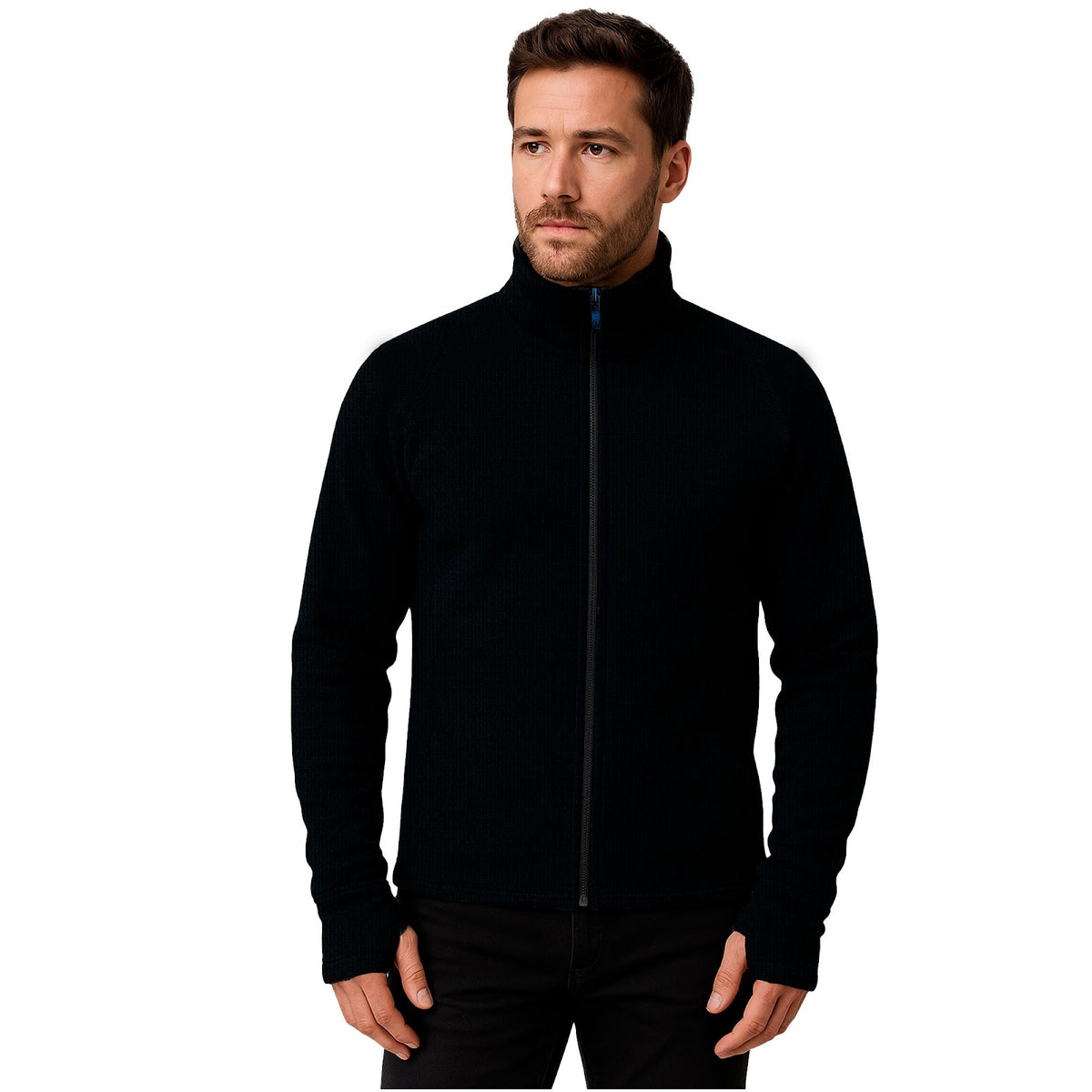 Veste chaude Artica Trek laine Mérinos 400 g/m² col montant à glissière dos allongé