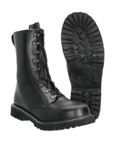 Chaussures de combat type Para Mil-Tec en cuir de bovin 9 œillets avec coque acier