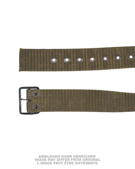 Ceinturon de combat tchèque en sangle à boucle à ardillon, surplus d'occasion
