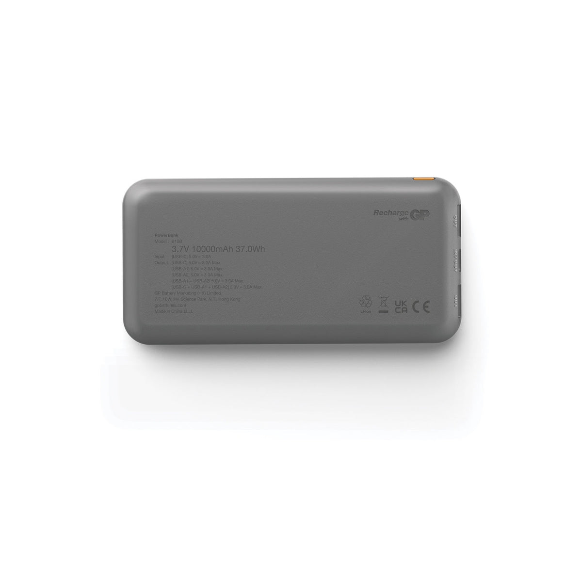 Batterie externe GPBM GP Plus Series 10 000 mAh trois ports USB-C et USB-A