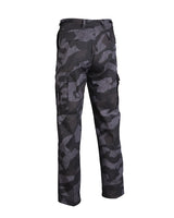 Pantalon de combat type BDU Mil-Tec polycoton 80/20 taille réglable six poches