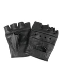 Gants mitaines Mil-Tec en cuir de bovin poignet auto-agrippant et aérations dorsales
