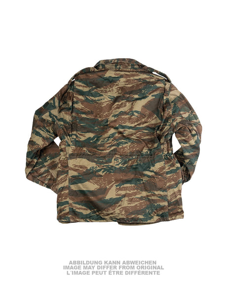Veste M65 type américain de l'armée grecque avec doublure, surplus d'occasion