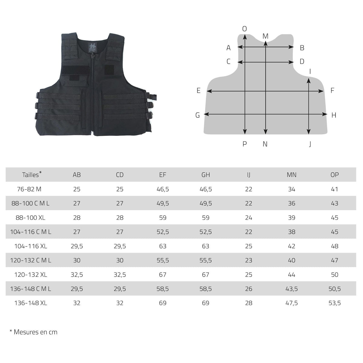 Housse de gilet pare-balles Patrol Equipement polyester 600D 325 g/m² MOLLE