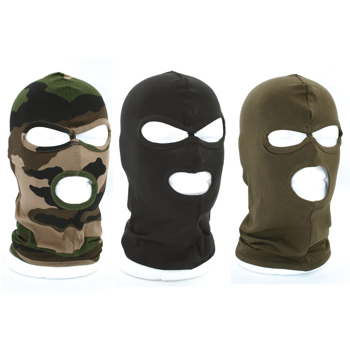 Cagoule OPEX à 3 ouvertures en jersey coton et élasthanne pour la saison froide