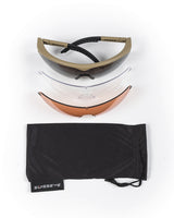 Lunettes de protection Swiss Eye Raptor taille moyenne EN 166 et pochette microfibre