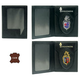 Porte-cartes FDO Bayard en cuir format horizontal 10 x 13 cm une fois fermé