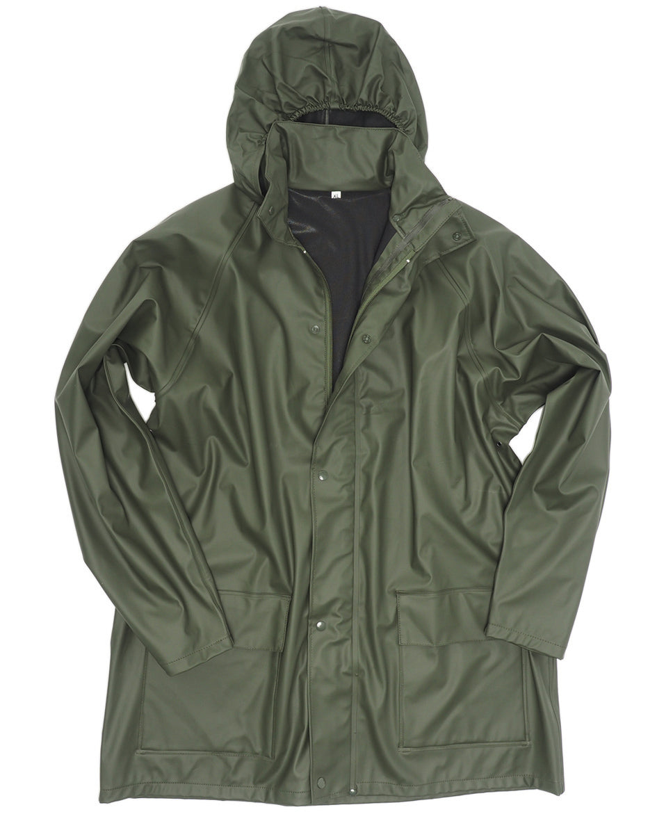 Veste de pluie Mil-Tec Quickpack en nylon enduit 3 000 mm 260 g avec sac de rangement